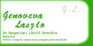 genoveva laszlo business card